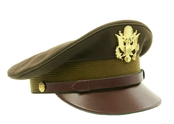 U.S. WWII Officer Visor Crusher Cap